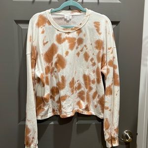 Burnt Orange Tye Dye Crewneck